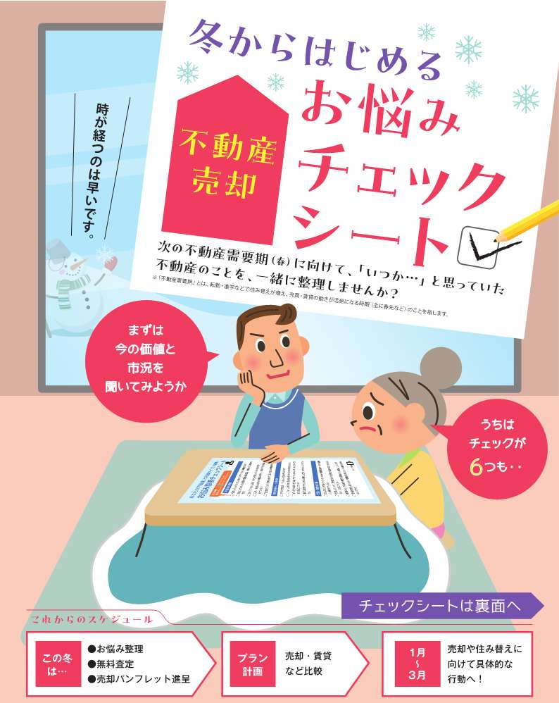 【年末年始】住まいのお悩みチェックシートをご活用くださいの画像