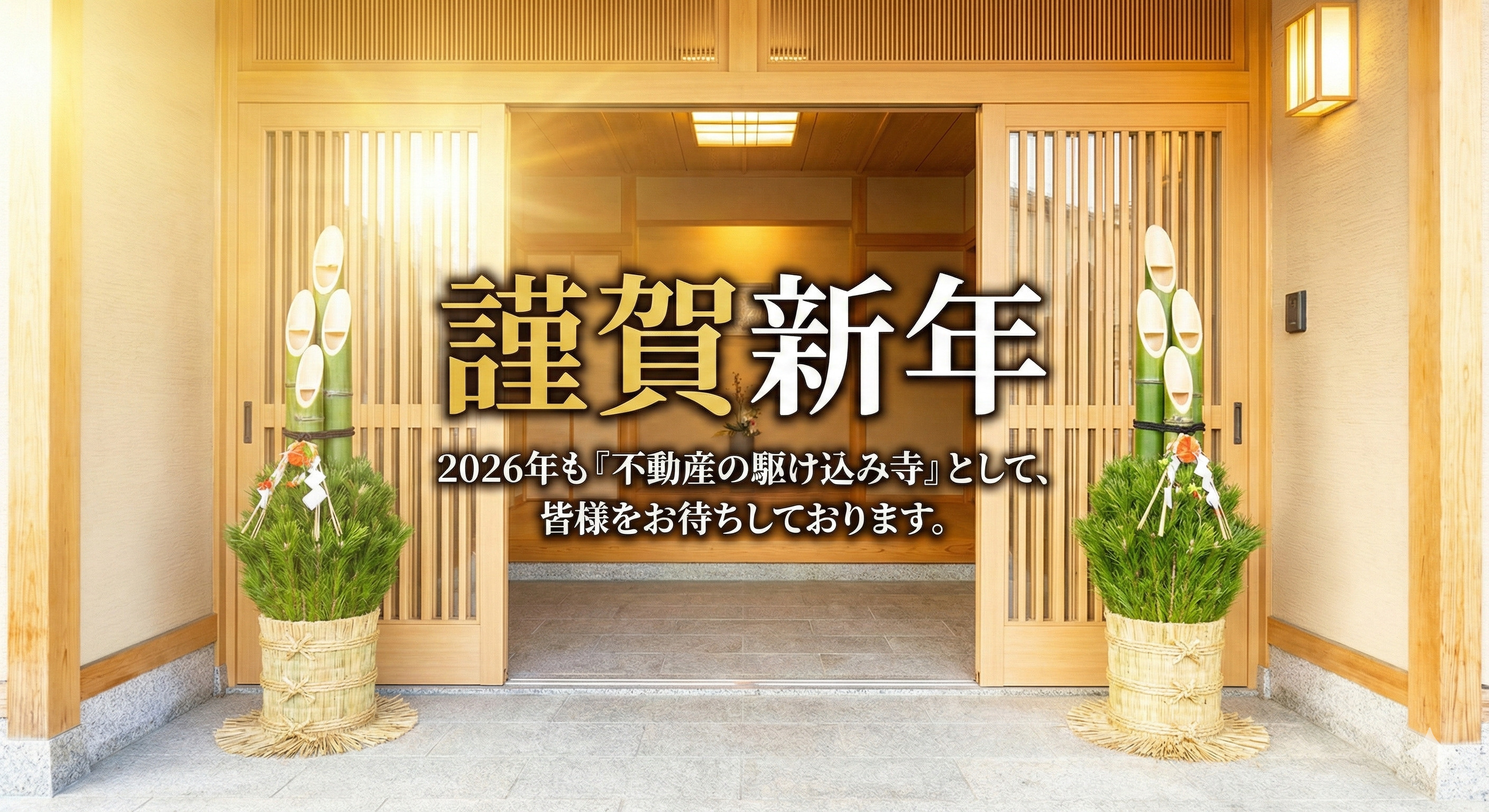【2026年 謹賀新年】不動産の「どうしたら良いか」を解決する一年に。の画像