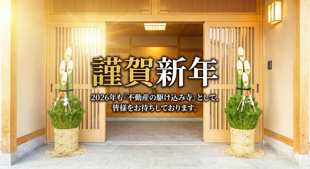 【2026年 謹賀新年】不動産の「どうしたら良いか」を解決する一年に。の画像