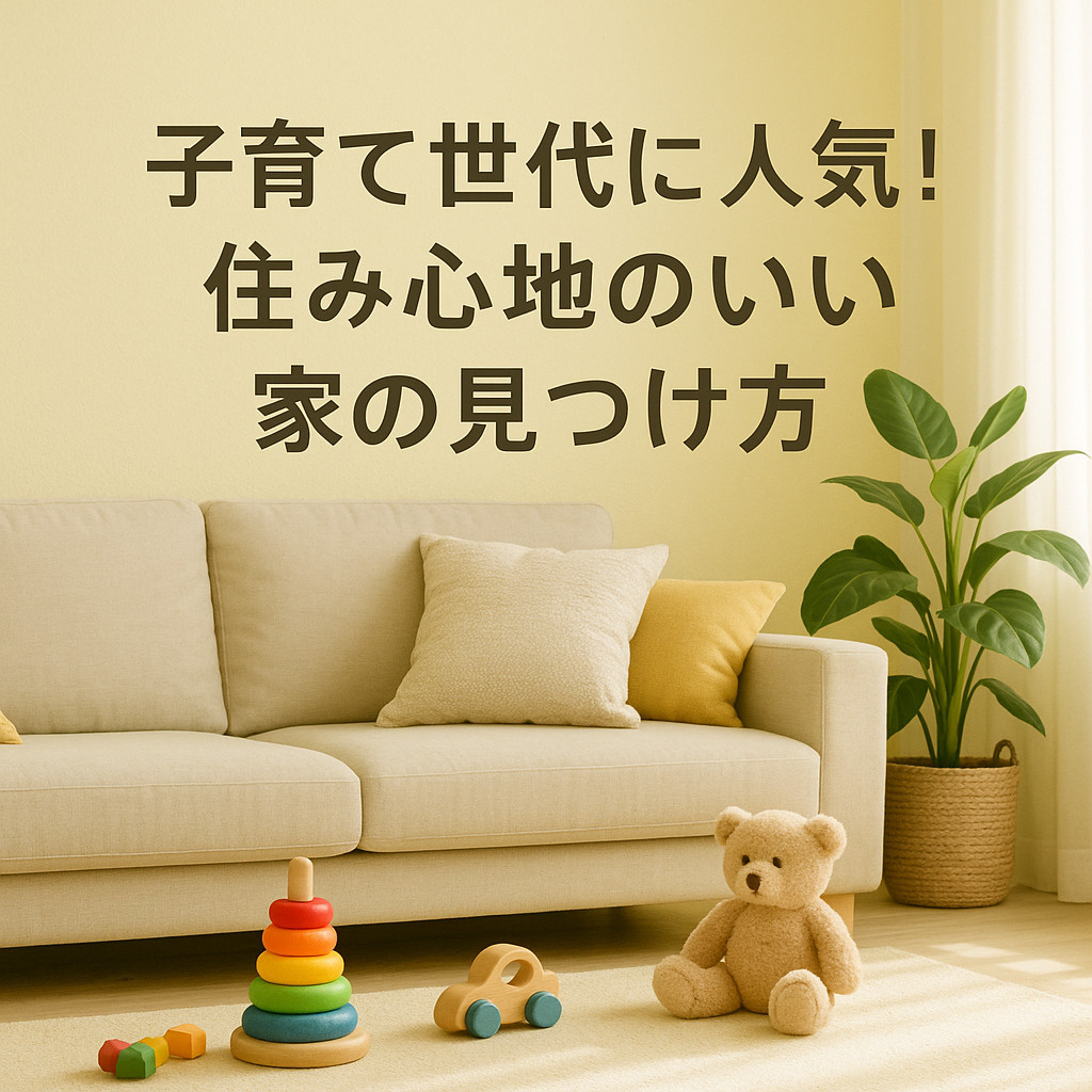子育て世代に人気!プロが教える“住み心地のいい家”の見つけ方~My賃貸名古屋~の画像
