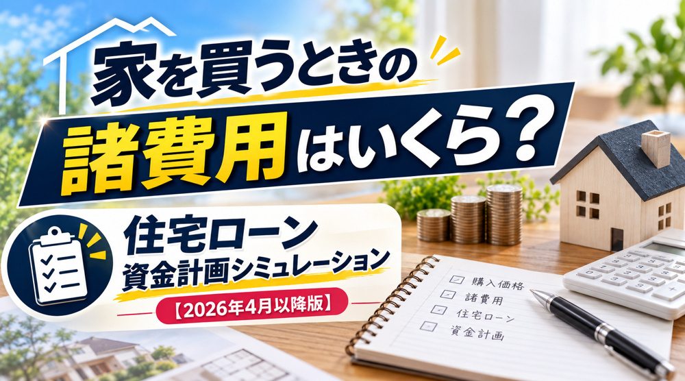 資金計画シミュレーション【2026年4月以降版　固定金利追加・不動産取得税床面積40㎡】の画像