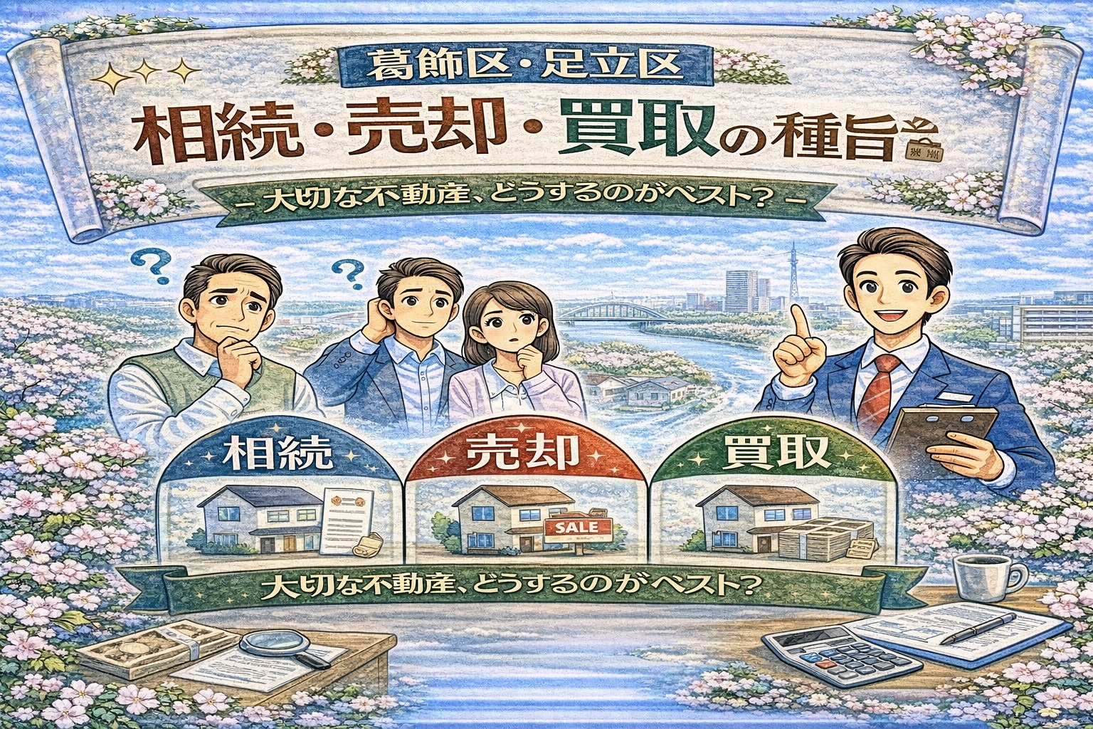 損しない！【葛飾区・足立区】  相続した不動産をどうする？ 売却・買取で後悔しないための判断ガイド ──「何もしない」が一番リスクになる理由の画像