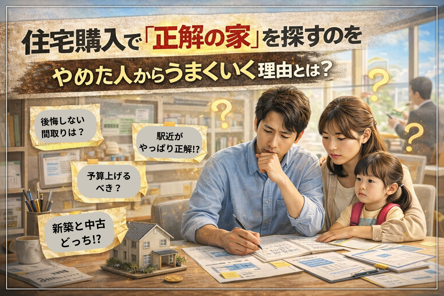 住宅購入で“正解の家”を探すのをやめた人からうまくいく理由とは？の画像