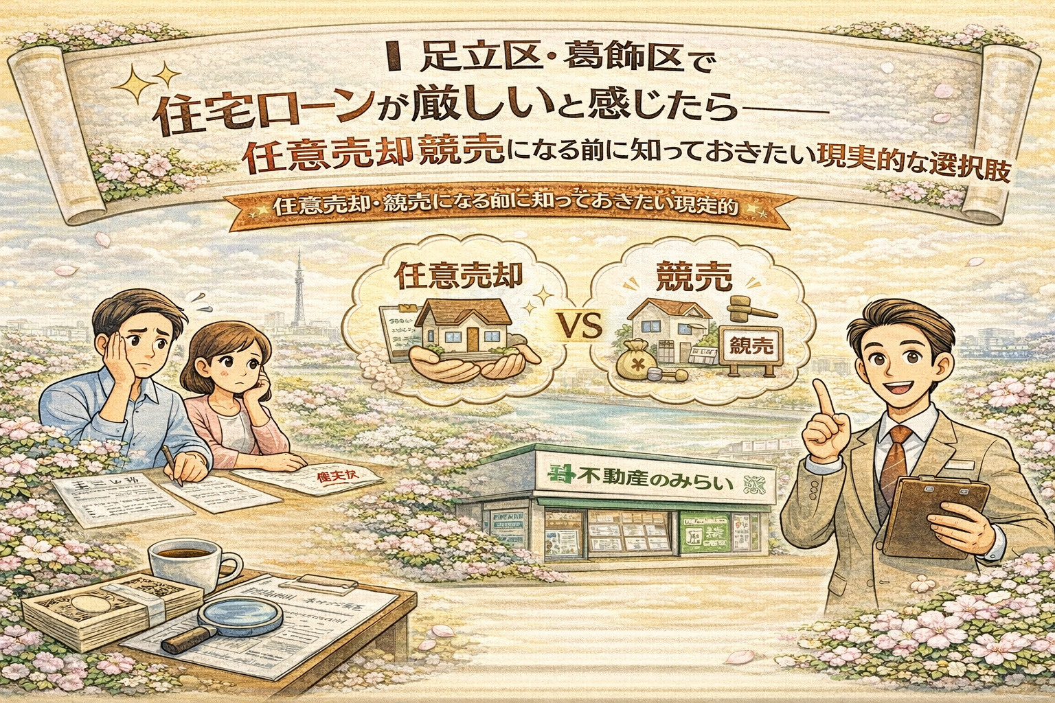【足立区・葛飾区】住宅ローンが厳しいと感じたら──任意売却・競売になる前に知っておきたい現実的な選択肢の画像