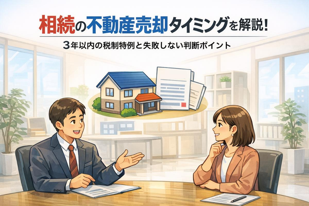 相続の不動産売却タイミングを解説｜3年以内の税制特例と失敗しない判断ポイントの画像