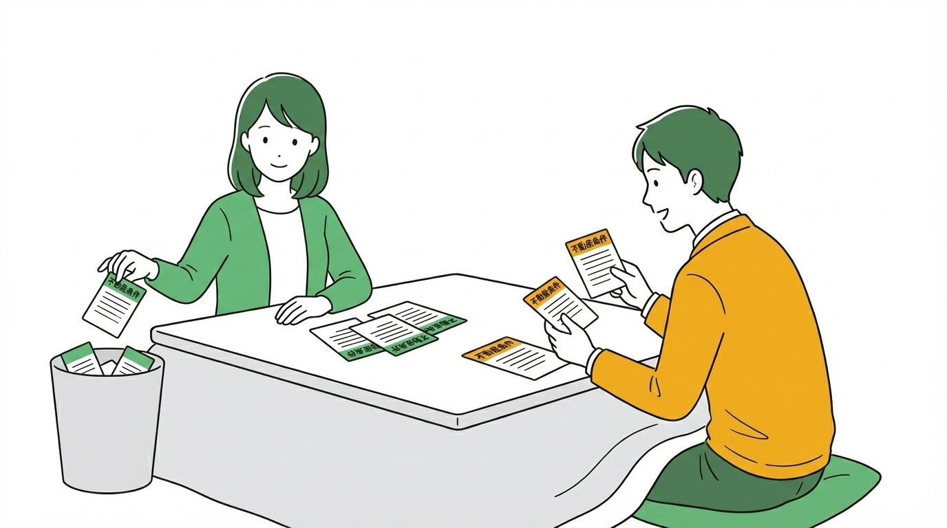 条件整理のイメージ