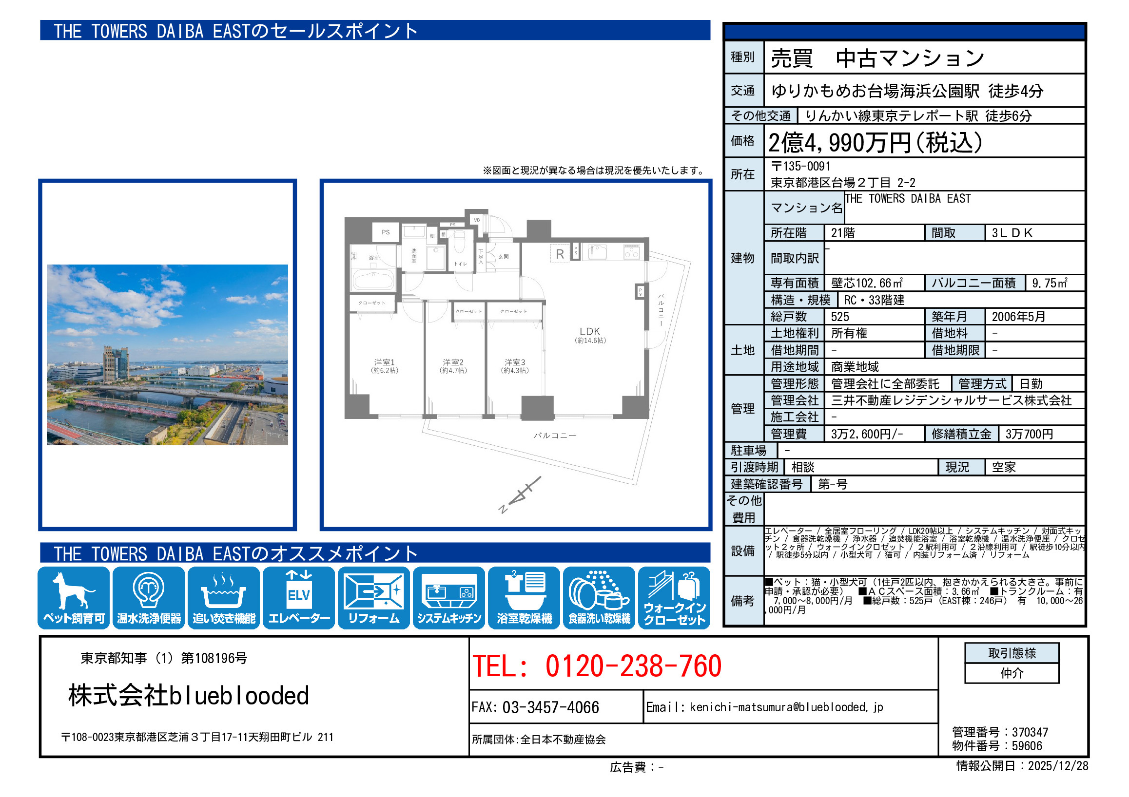 THE TOWERS DAIBA（ザ・タワーズ台場）の画像