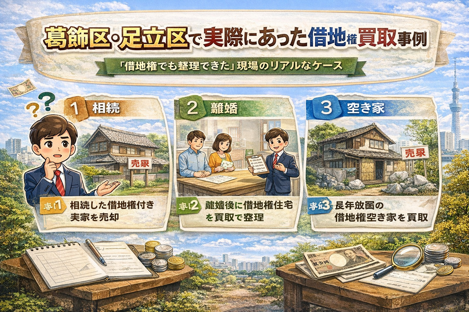 葛飾区・足立区で実際にあった借地権売却・買取の成功事例イメージ