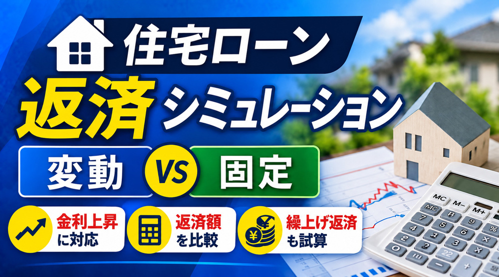 住宅ローン返済シミュレーション【基準金利毎月見直し】の画像