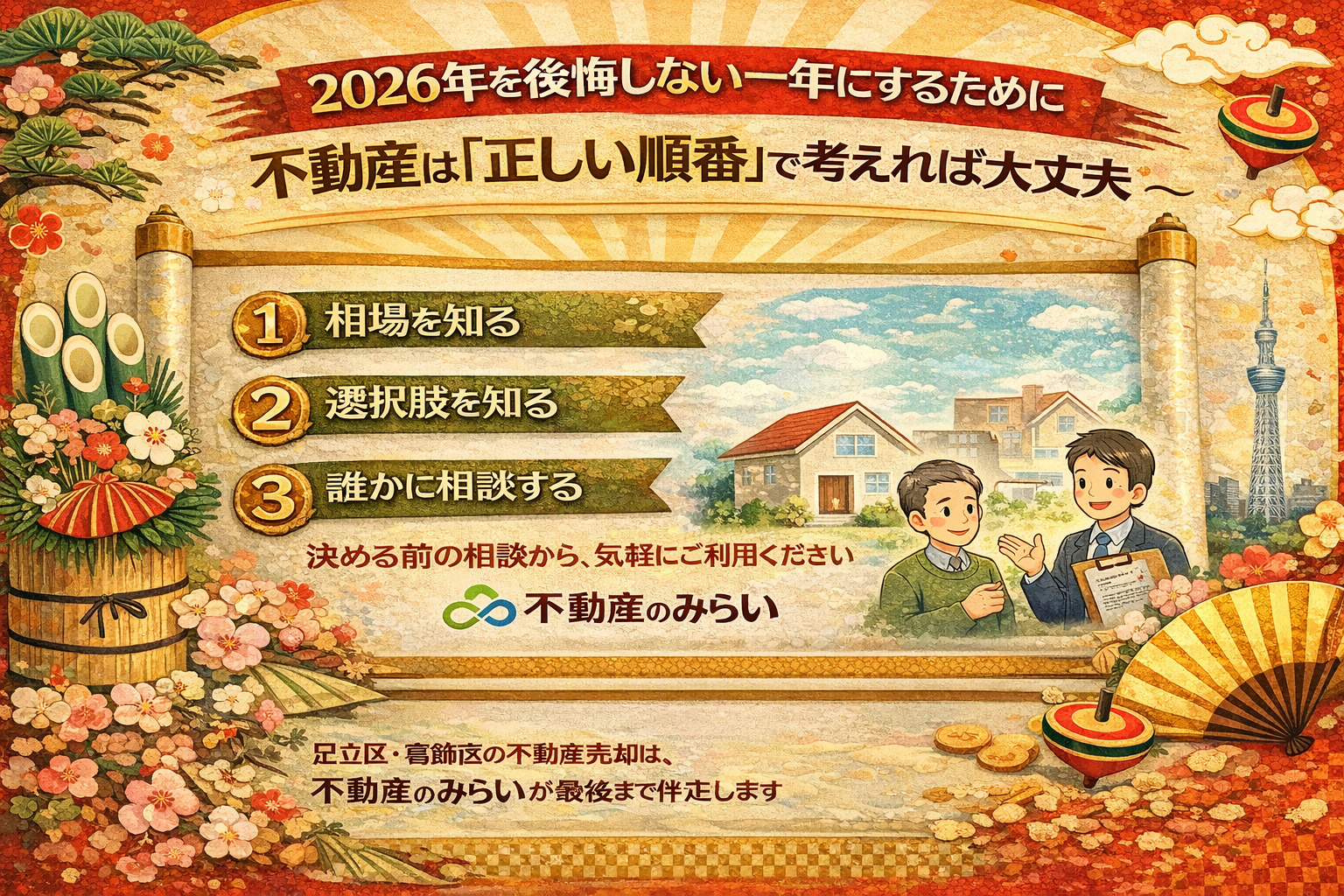 足立区・葛飾区で後悔しない不動産売却を実現するためのまとめ