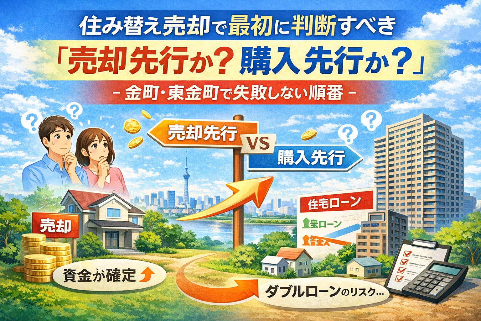 葛飾区金町・東金町で住み替え売却を成功させる正しい順番