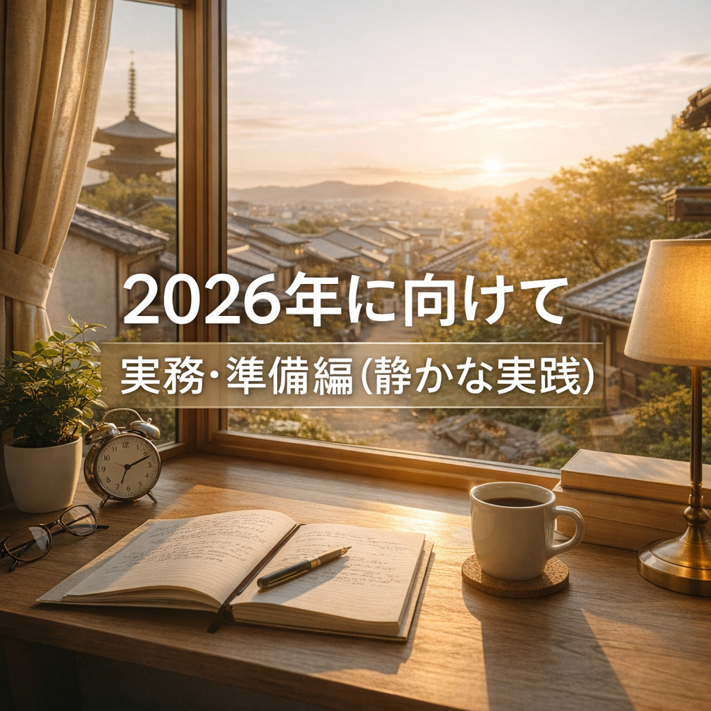 2026年に向けて、不動産で後悔しない人が年始にやっている3つの整理の画像