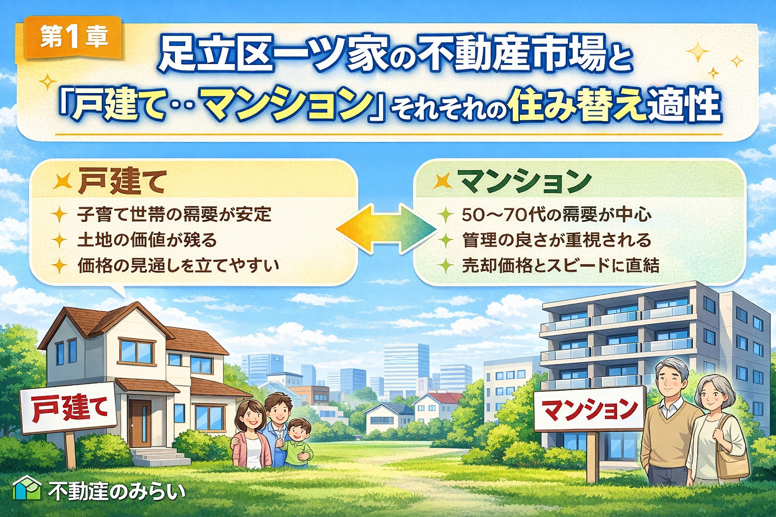 足立区一ツ家の不動産市場と戸建て・マンション住み替えのポイント