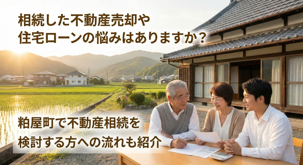相続した不動産売却や住宅ローンの悩みはありますか？粕屋町で不動産相続を検討する方への流れも紹介の画像