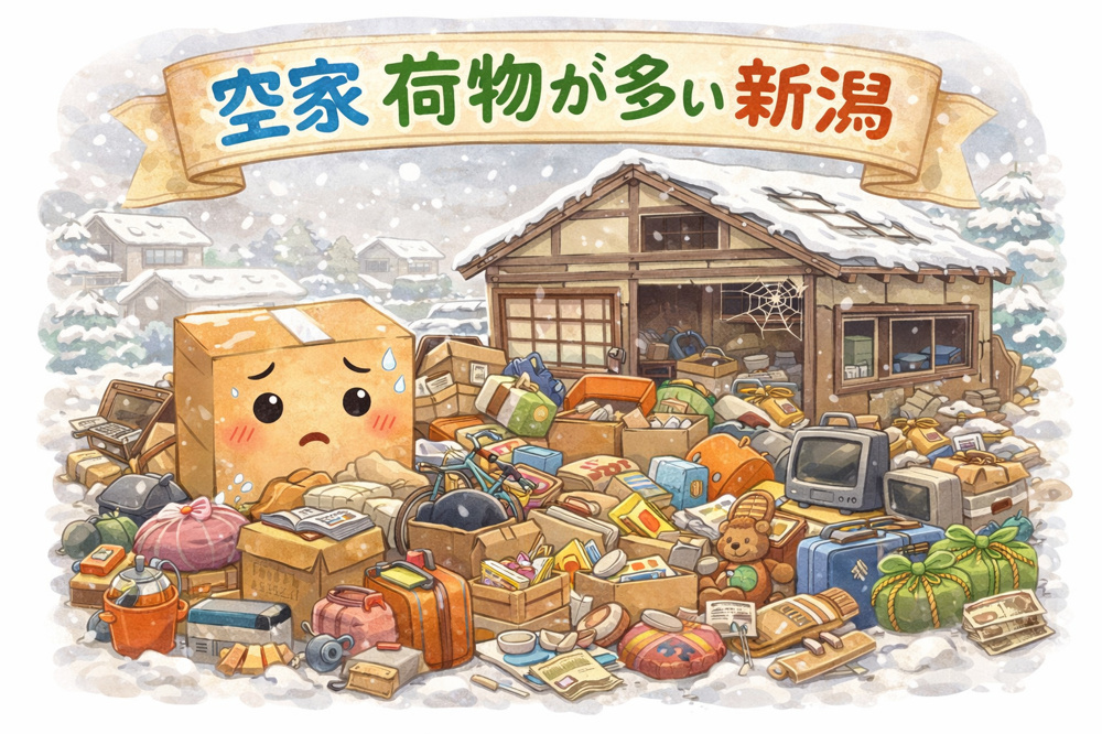 新潟市の空き家売却で荷物が多くても大丈夫？ 荷物が多いまま売れる方法や注意点の画像