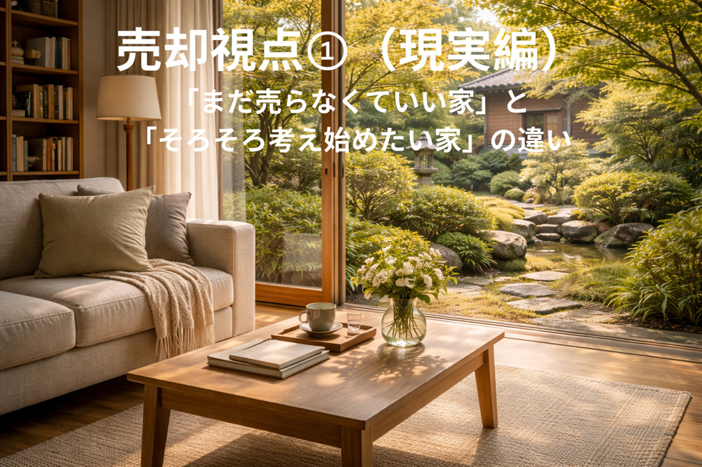 「まだ売らなくていい家」と「そろそろ考え始めたい家」の違いの画像