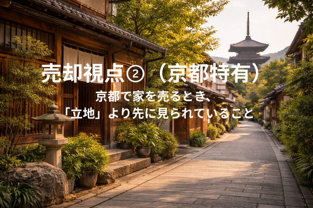 京都で家を売るとき、「立地」より先に見られていることの画像