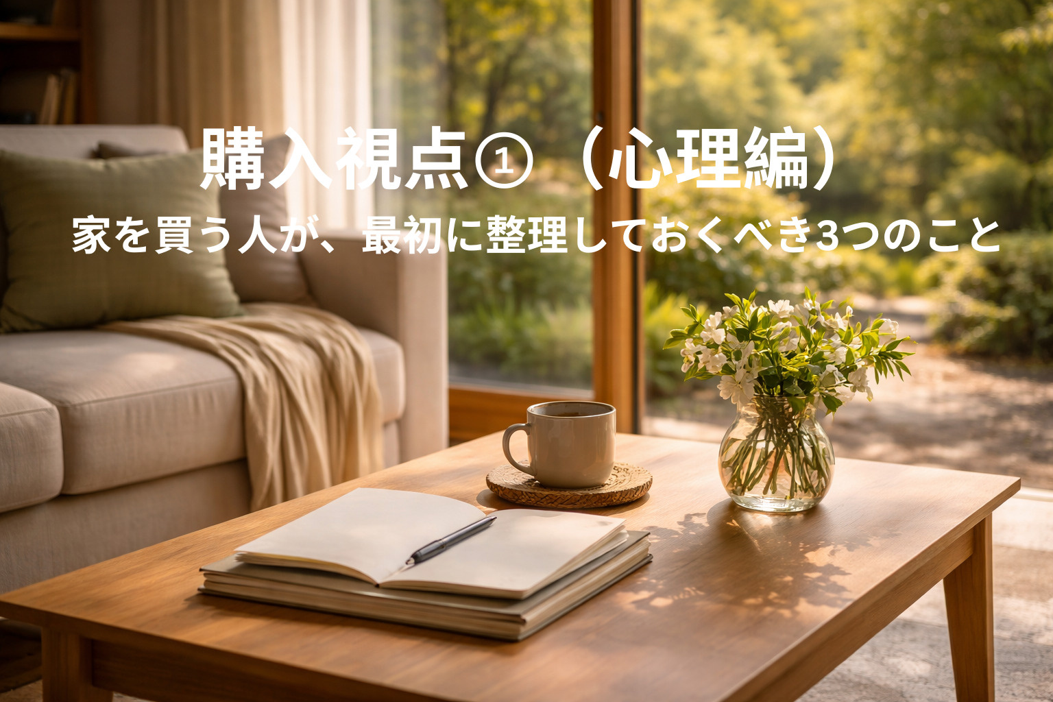 家を買う人が、最初に整理しておくべき3つのことの画像