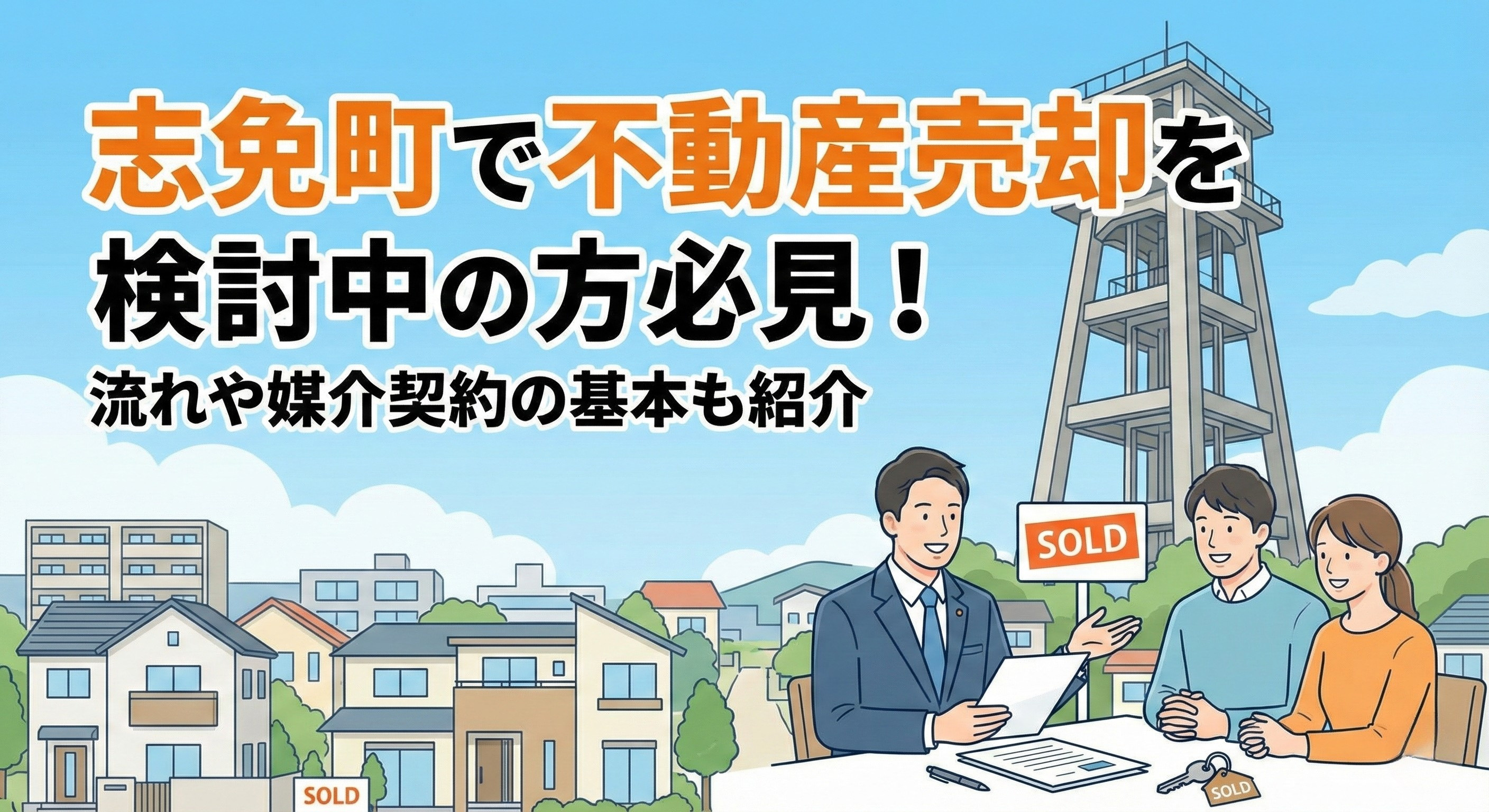 志免町で不動産売却を検討中の方必見!流れや媒介契約の基本も紹介の画像