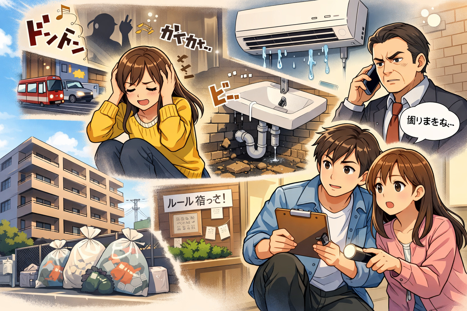 賃貸でよくある「入居後トラブル」5選|事前に防ぐチェックポイントも解説の画像