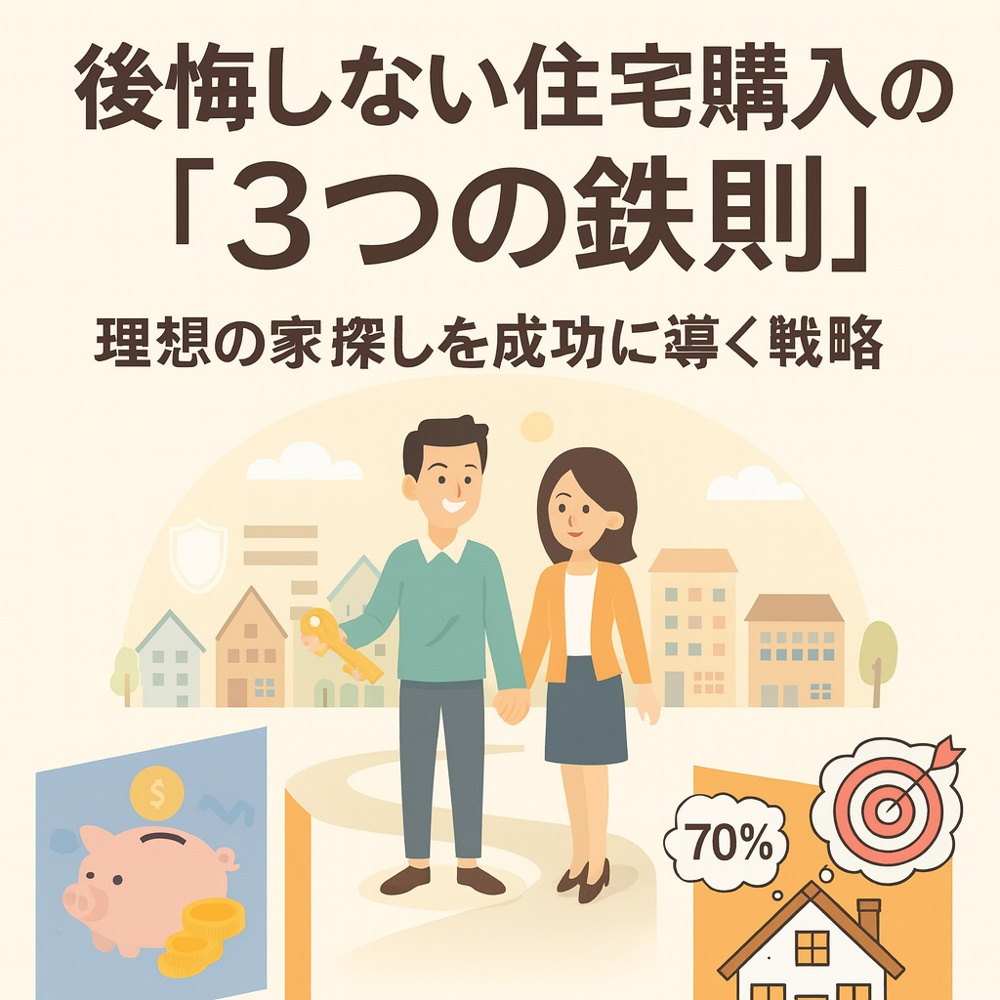 後悔しない住宅購入の「３つの鉄則」【高崎不動産情報ライブラリー】の画像