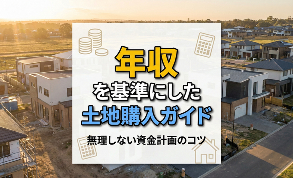年収を基準にした土地購入ガイド。無理しない資金計画のコツの画像