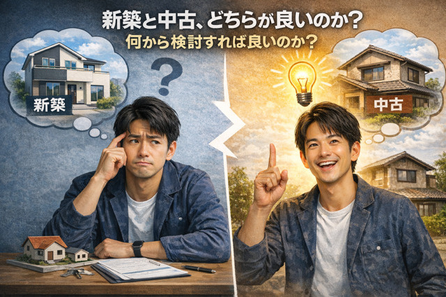 購入で新築と中古どちらが良いか迷う方へ！考え方や選び方を詳しくご紹介の画像