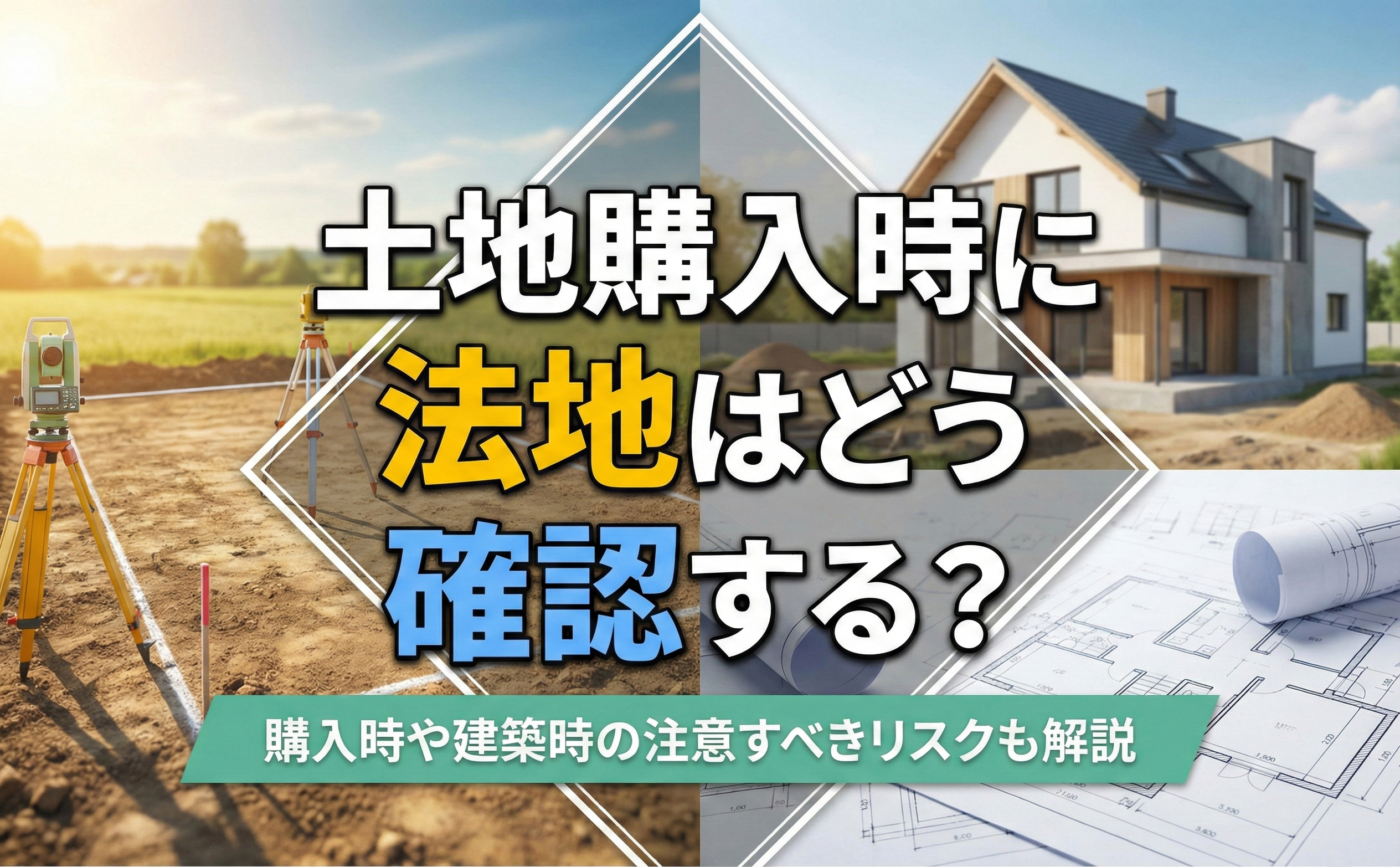 土地購入時に法地はどう確認する？購入時や建築時の注意すべきリスクも解説