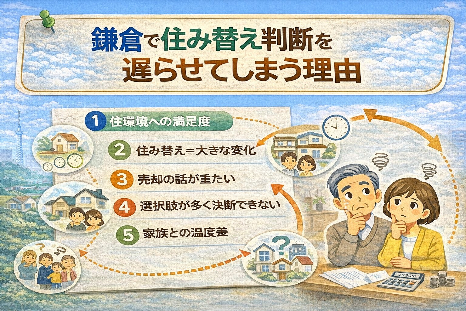 鎌倉で住み替え判断が遅れやすい理由を解説するイメージ