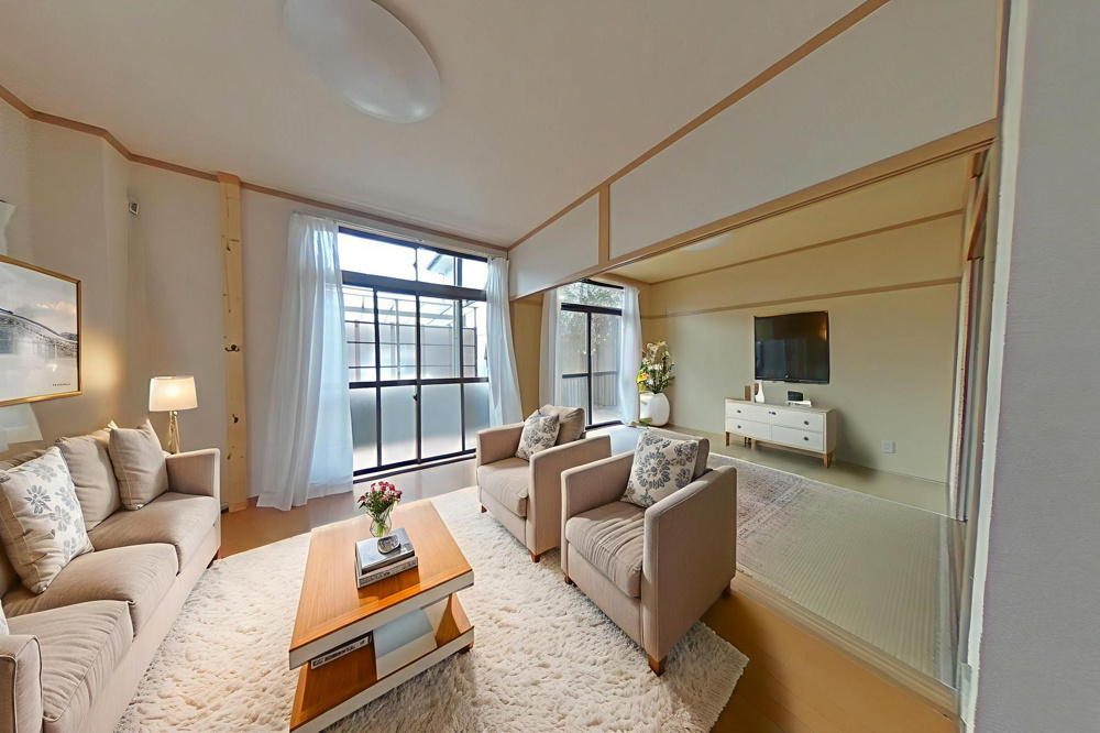 【粟野東5丁目】ゆとりの2LDK。ペット可・駐車場ありのおすすめアパートをご紹介の画像