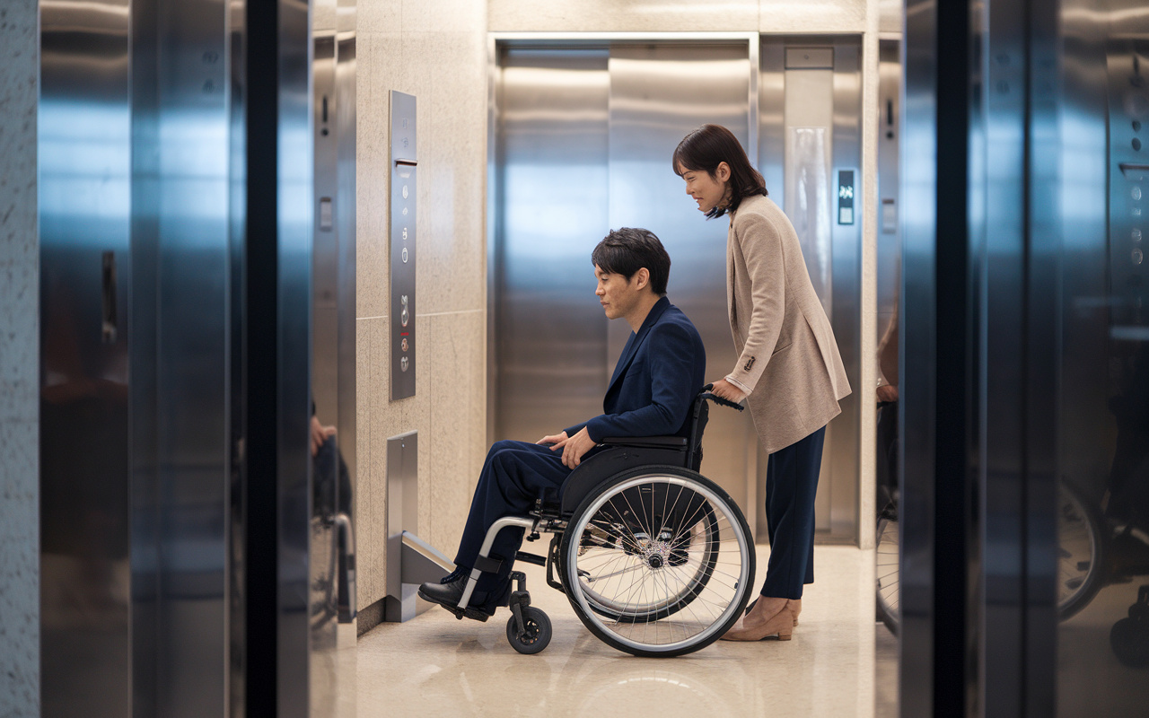 ビルとマンションのエレベーターに注目！車いす用ボタンやドアの開閉速度の違いを住宅豆知識で紹介の画像