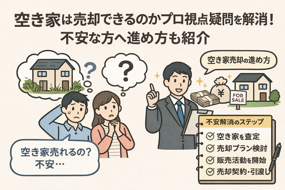 空き家は売却できるのかプロ視点で疑問を解消！不安な方へ進め方も紹介の画像