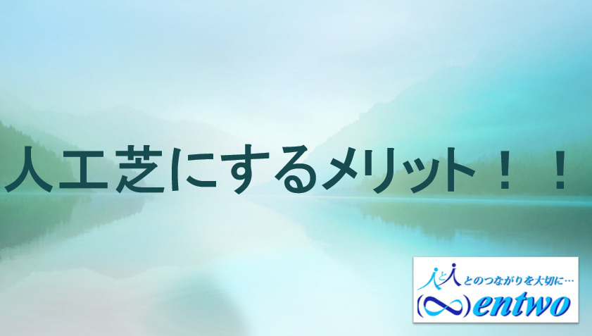 新築戸建てに人工芝を敷くメリットは？の画像