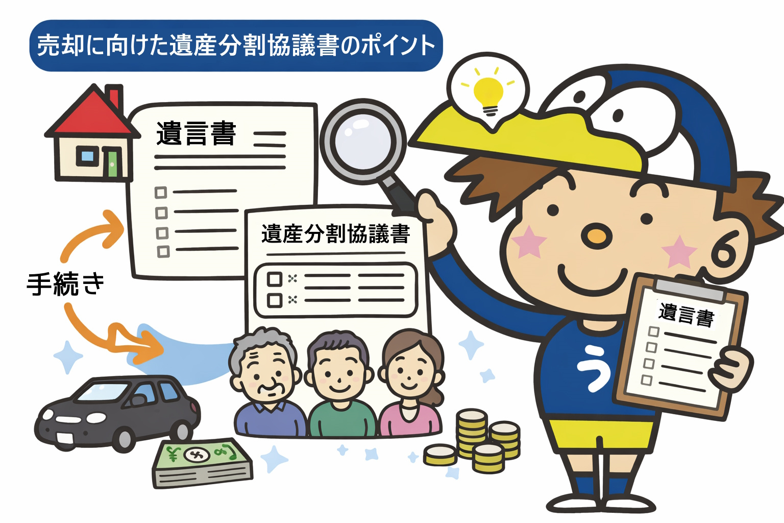 遺産分割協議書で不動産売却はどう進める？必要な手続きと注意点を解説の画像