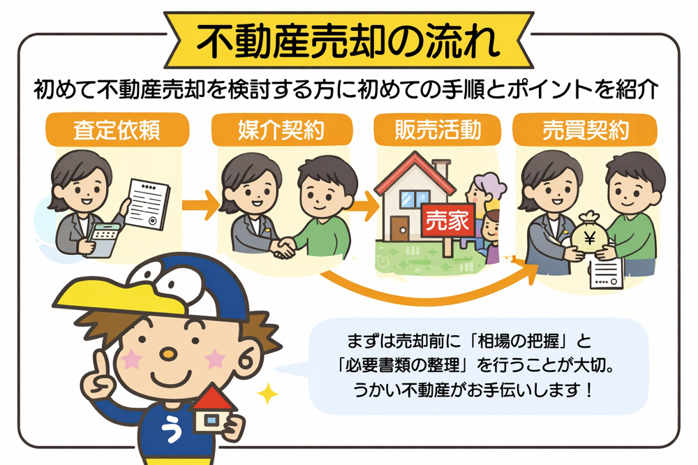不動産売却の流れを初心者向けに解説！初めての手順と押さえるべきポイントを紹介の画像