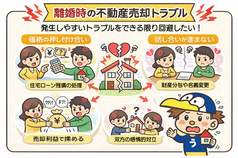 離婚時の不動産売却トラブルを防ぐには？注意点や対策も紹介の画像