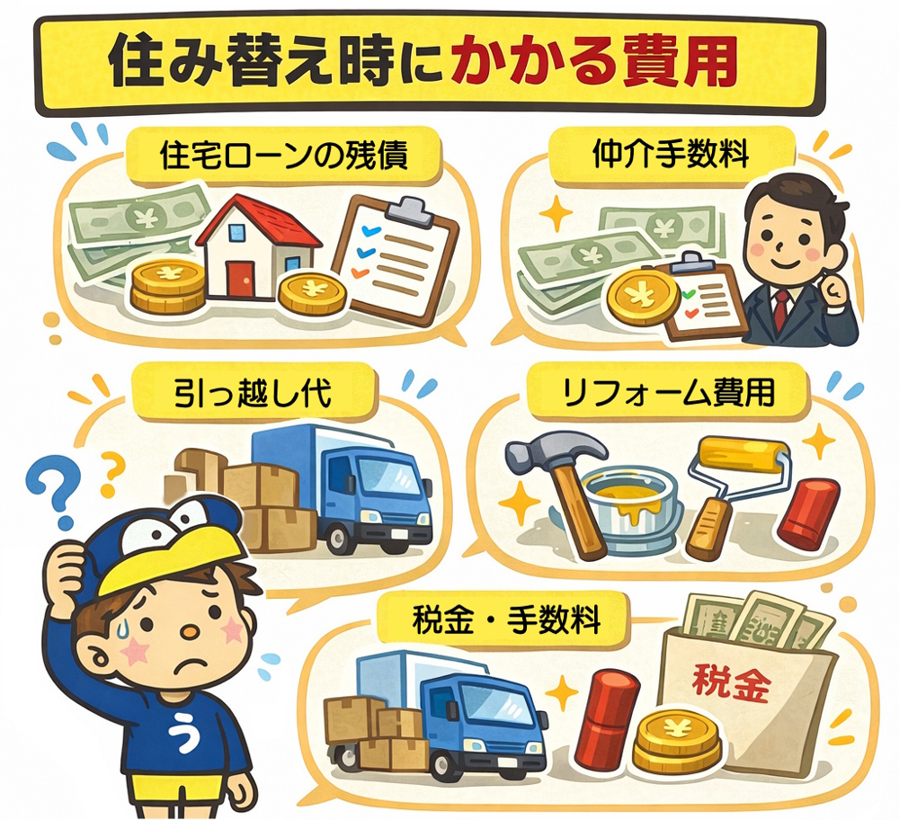 不動産売却で住み替え費用はどれくらい必要？資金計画のポイントも解説の画像