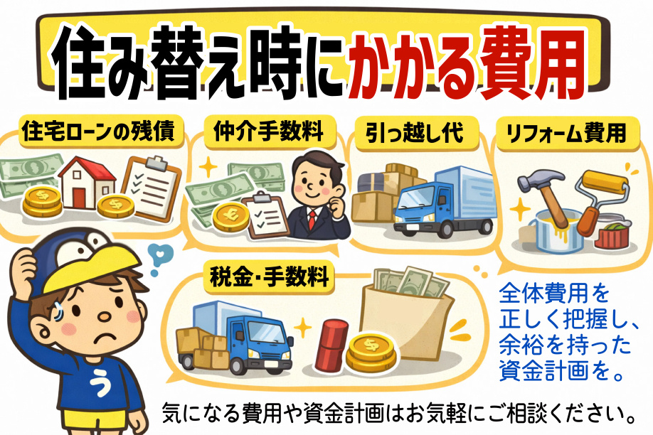 不動産売却で住み替え費用はどれくらい必要？資金計画のポイントも解説の画像