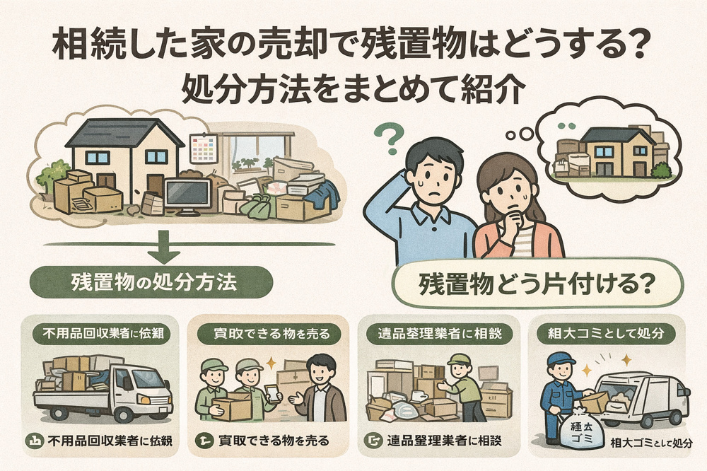 相続した家の売却で残置物はどうする？処分方法や注意点もまとめて紹介の画像