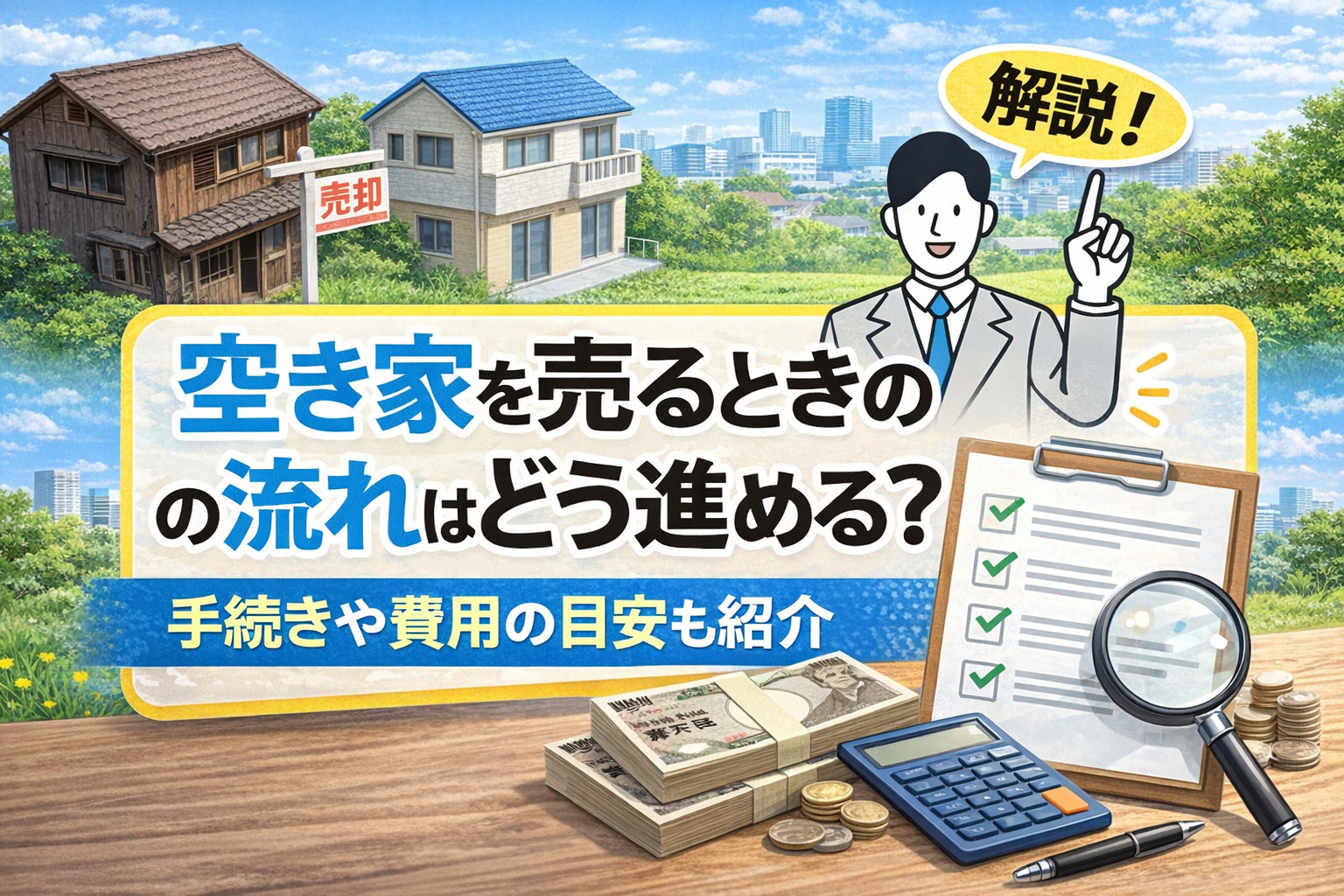 空き家を売るときの流れはどう進める？手続きや費用の目安も紹介の画像