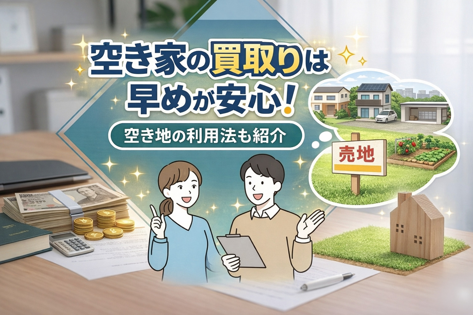 空き家の買取りは早めが安心！空き地の利用法も紹介の画像