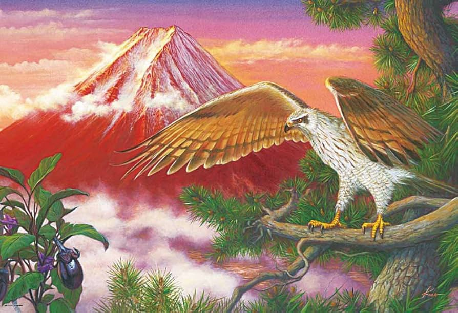 富士・鷹・茄子・・・三段落ちする縁起の話の画像