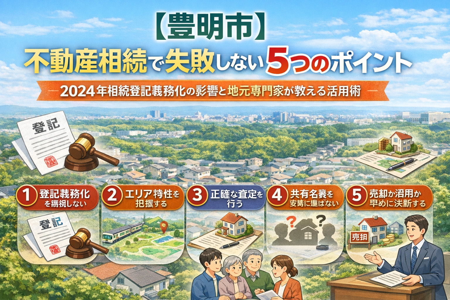 【豊明市】不動産相続で失敗しない5つのポイントの画像