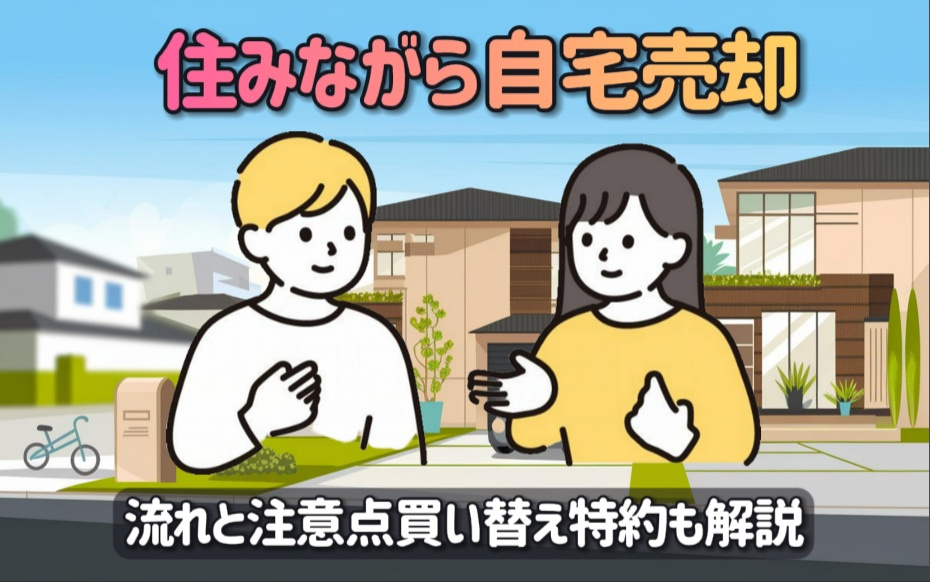 自宅売却を住みながら進める方法は？流れと注意点買い替え特約も解説の画像