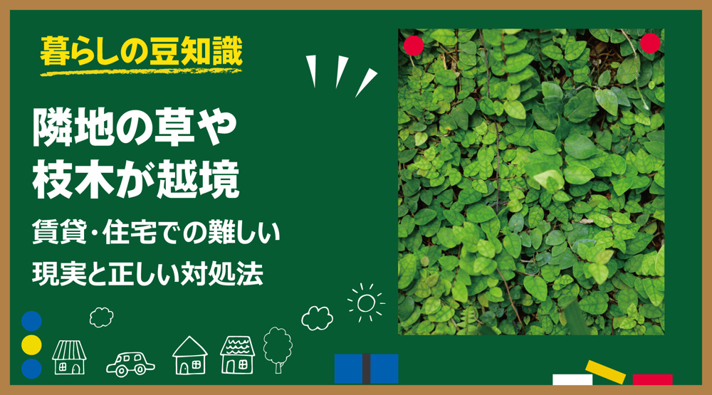 隣地の草や枝木が越境… 「勝手に切れない」賃貸・住宅での難しい現実と正しい対処法の画像
