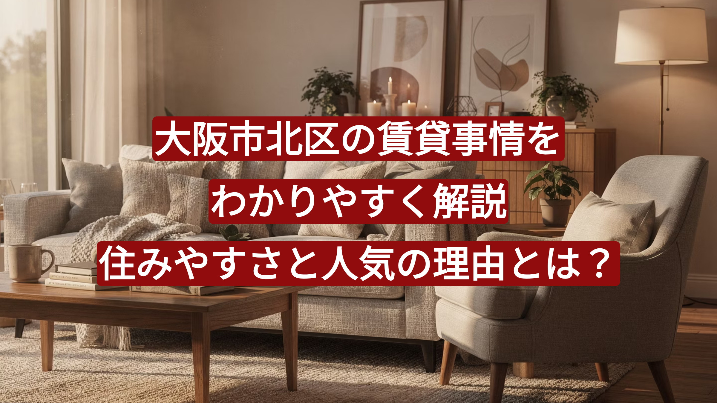 大阪市北区の賃貸事情をわかりやすく解説｜住みやすさと人気の理由とは？の画像