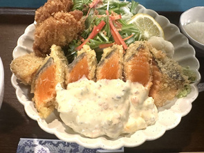 銀鮭のレアカツ定食‼の画像