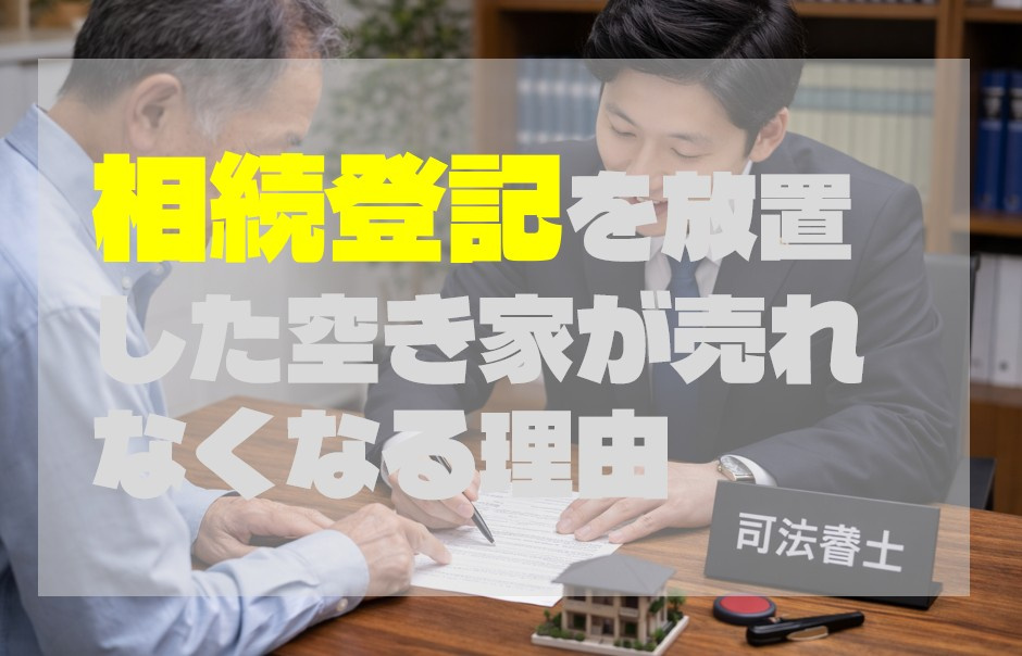 相続登記を放置した空き家が売れなくなる理由の画像