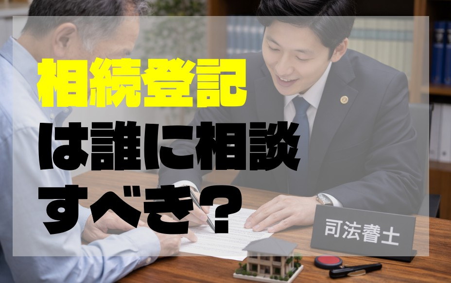 相続登記は誰に相談すべき？司法書士・不動産会社の役割を正しく理解しようの画像