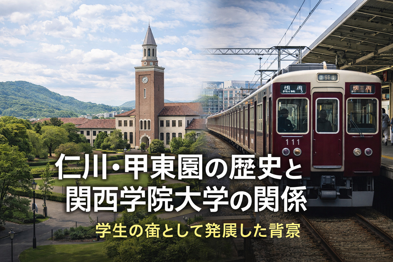 仁川・甲東園の歴史と関西学院大学の関係｜学生の街として発展した背景の画像